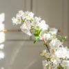 Real Touch Cream White Cherry Blossom Faux Floral Stems, 36