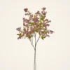 Dusty Mauve Wild Plum Berry Branch Faux Floral Stems, 43", Wedding Centerpiece, Modern Style, No Watering Needed