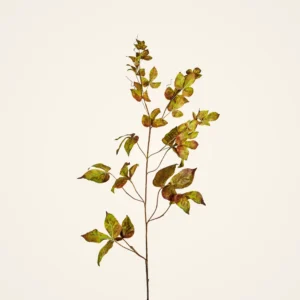 Lifelike Grape Ivy Faux Floral Stems, 48" Silk Green Eggplant Garland for Fall Decor, No Watering Needed with Vase