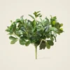 Real Touch Green Wax Privet Leaf Plant Artificial Potted for Living Room, Luxury Fall Decor, No Watering Needed with Vase