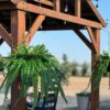 Lifelike Boston Fern Faux Greenery, 52 Inch Artificial Hanging Plant for Living Room, Rustic Home Decor, Maintenance Free Indoor Vase Not Included