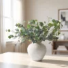 Lifelike Eucalyptus and Blue Berry Faux Flower Arrangement, 31 Inch Silk Floral for Living Room Modern Decor, No Watering Needed